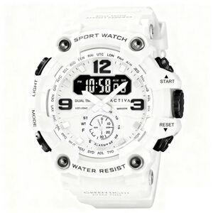 Activia White and Black Sport Watch 50mm